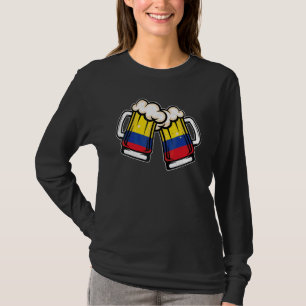 Colombias flag öl mugg   Cool colombianskt öl T Shirt
