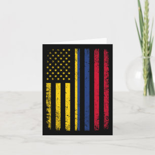 Colombias Flagga 4:e juli USA Colombias Flagga Kort