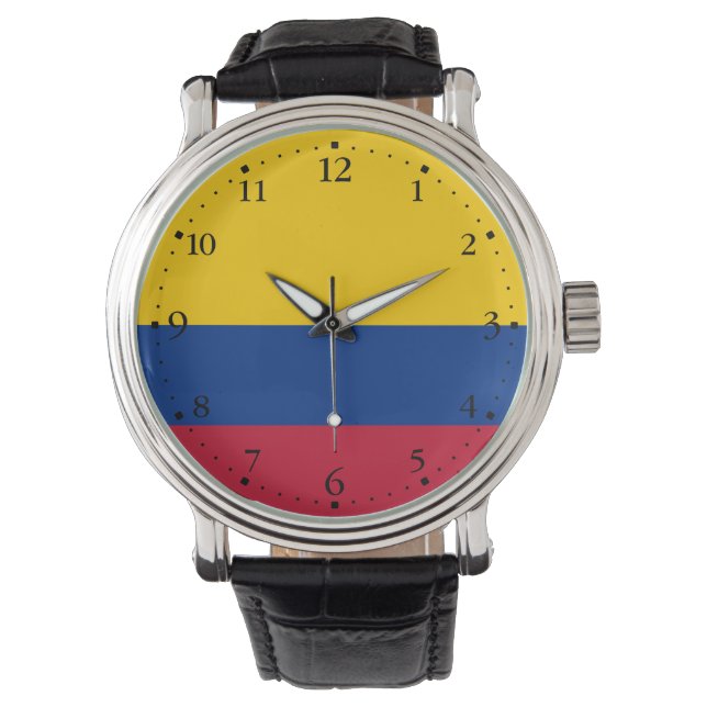 Colombias flagga armbandsur (Framsida)