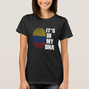 Colombias flagga colombianska föräldraförfäder t shirt