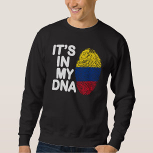 Colombias Flagga För manar, det är i mitt Dna Colo Lång Ärmad Tröja