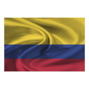 Colombias flagga fototryck