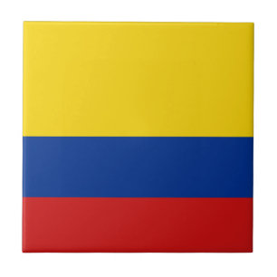 Colombias flagga keramisk platta kakelplatta