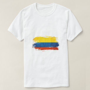 Colombias flagga konst t shirt