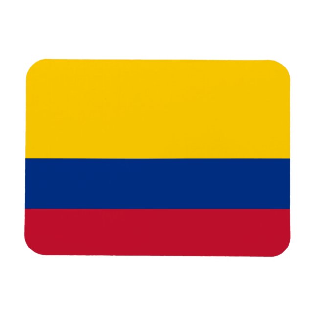 Colombias flagga magnet (Horisontell)