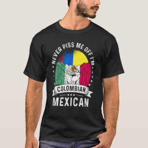 Colombias flagga Mexiko odlat Humor Medborgare St T Shirt