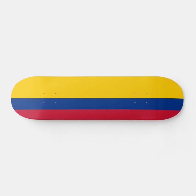 Colombias flagga mini skateboard bräda 18,5 cm (Horz)