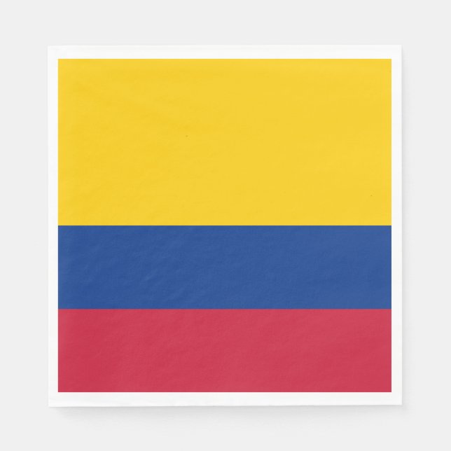 Colombias flagga pappersservett (Framsidan)