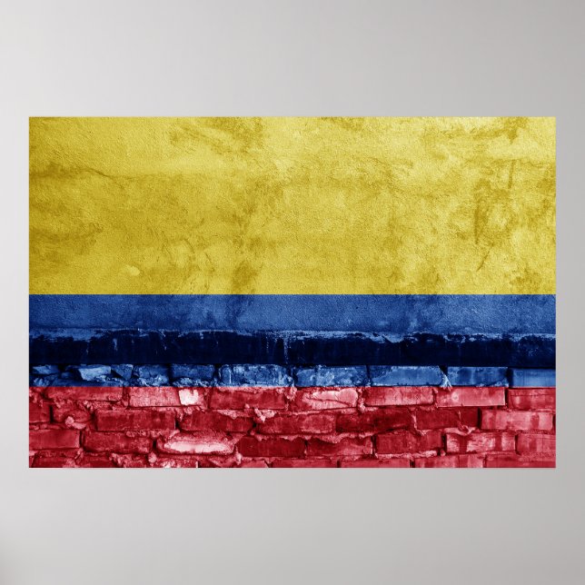 Colombias flagga poster (Framsidan)