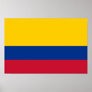 Colombias flagga poster