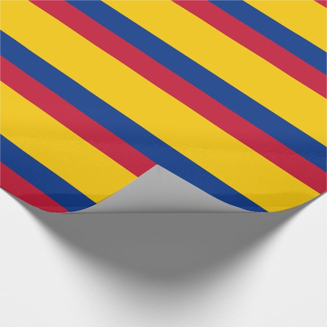Colombias flagga presentpapper (Hörn)