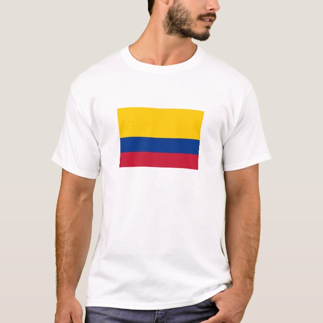 Colombias flagga t shirt (Framsida)