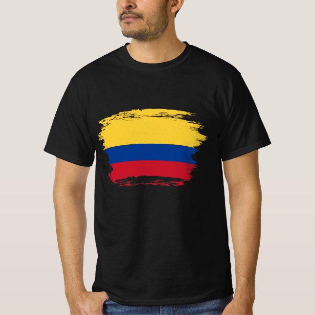 Colombias flagga t shirt (Framsida)