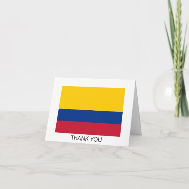 Colombias flagga tack kort (Framsida)