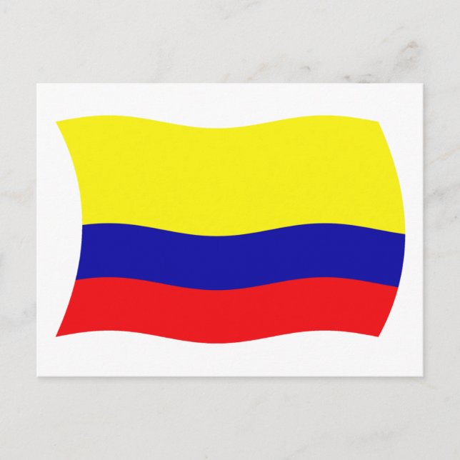 Colombias flagga vykort (Framsida)