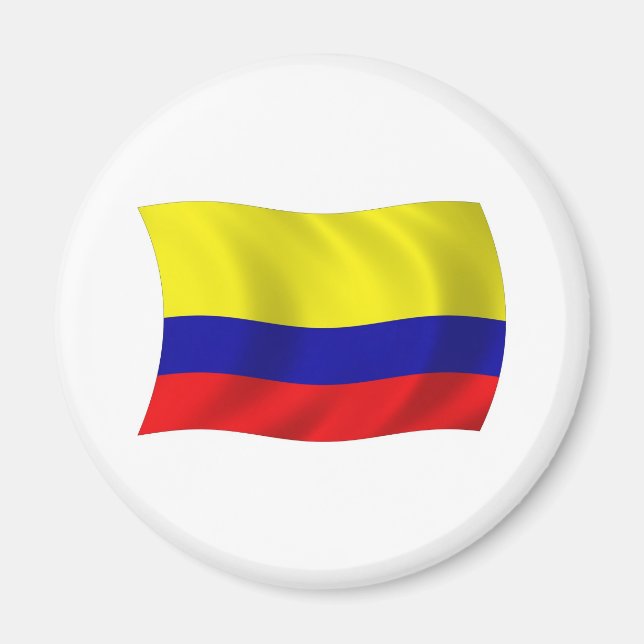 Colombias flaggmagnet magnet (Framsidan)