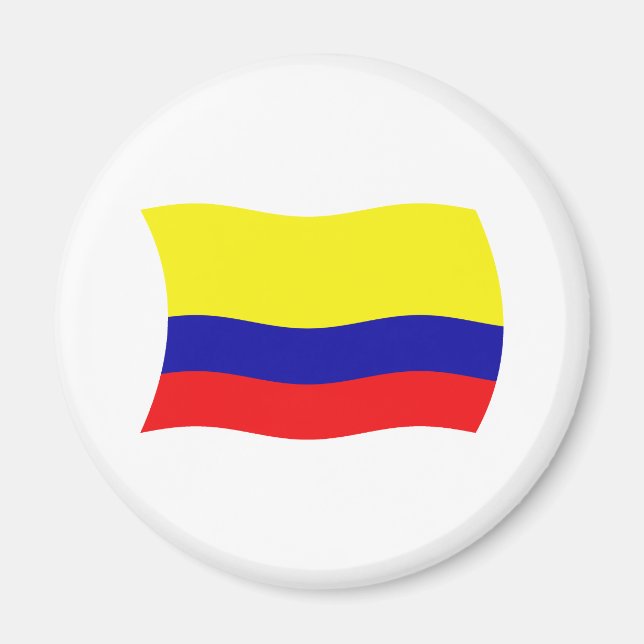 Colombias flaggmagnet magnet (Framsidan)