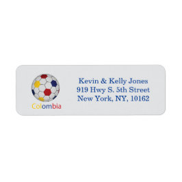 Colombias fotboll returadress etikett