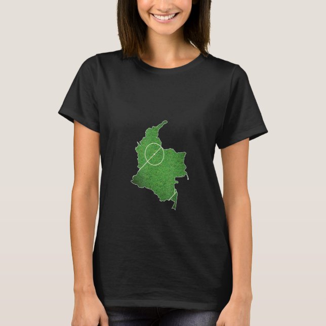 Colombias fotbollsdomstol t shirt (Framsida)