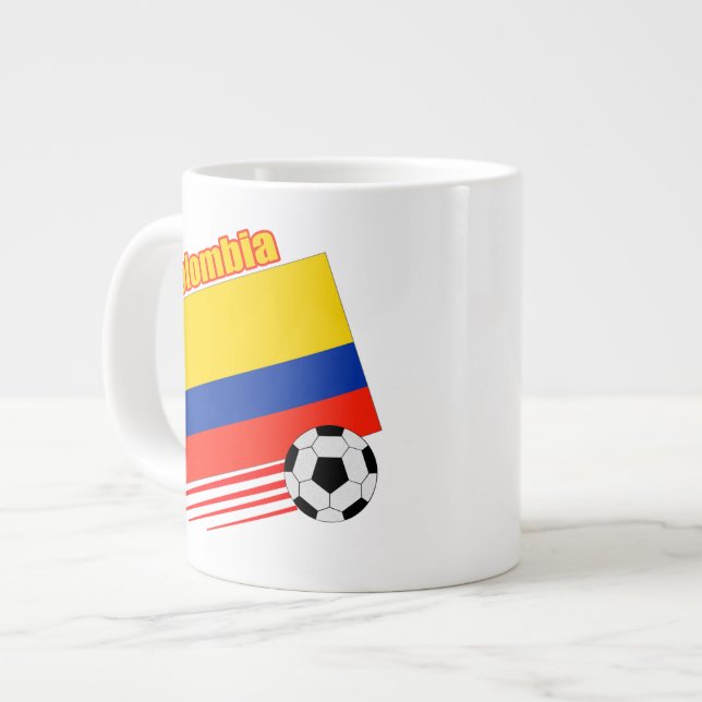 Colombias fotbollslag jumbo mugg (Framsida vänster)