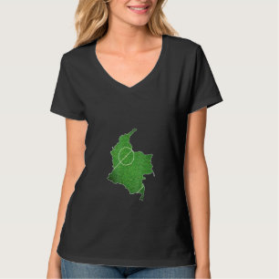 Colombias fotbollsplan t shirt