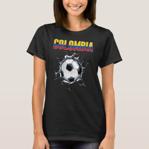 Colombias fotbollsspelare i spricka i Fläkt - colo T Shirt