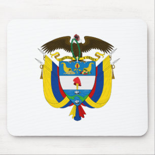 Colombias lands coat vapen symbol emblem flagga musmatta