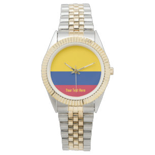 Colombias nationella flagga armbandsur