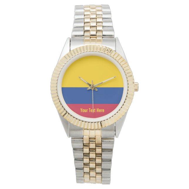 Colombias nationella flagga armbandsur (Framsida)