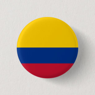 Colombias nationella flagga knapp