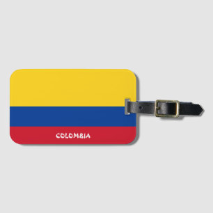 Colombias nationella Flagga Patriotic Bagagebricka
