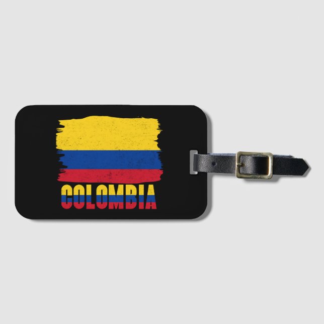 Colombias nationella Flagga Travel Bagagebricka (Framsida horisontal)