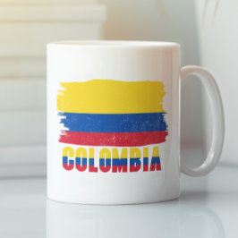 Colombias nationella Flagga Travel Kaffemugg