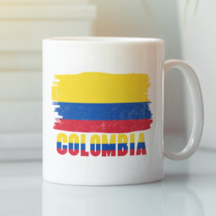Colombias nationella Flagga Travel Kaffemugg