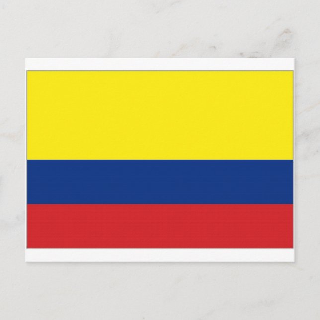Colombias nationella Flagga Vykort (Framsida)