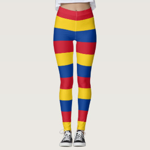 Colombias nationella flaggfärger Leggings Randig