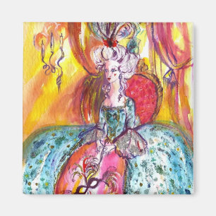COLOMBINA/DEN VENETIAN MASKERADEN MASKERAR MAGNET