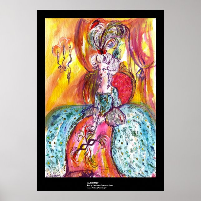 COLOMBINA / Venetian Masquad Poster (Framsidan)