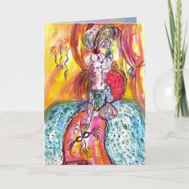 COLOMBINA Venetian Masqueramask Helgkort (Framsida)