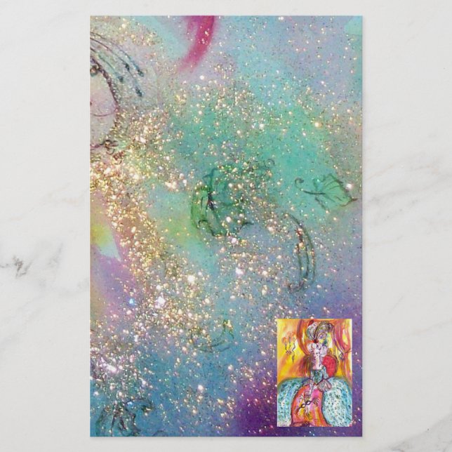 COLOMBINA / Venetian Masqueramasker Brevpapper (Framsida)