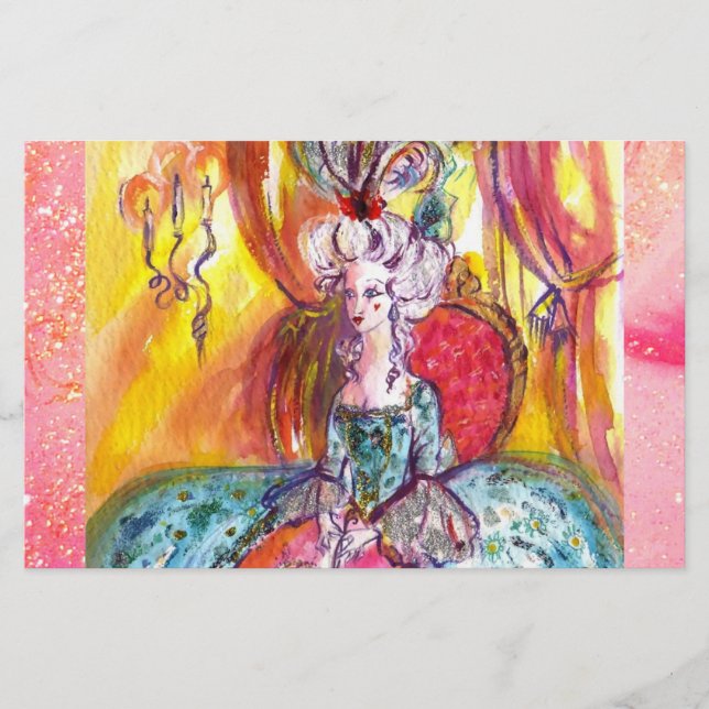 COLOMBINA / Venetian Masqueramasker Brevpapper (Framsida)