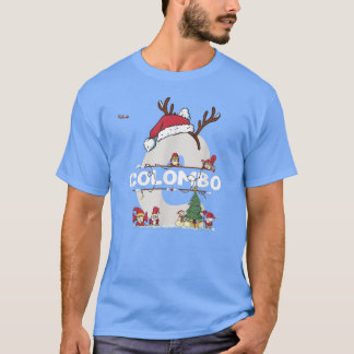 Colombo jul Shirt w Colombo Namn för roligt X T