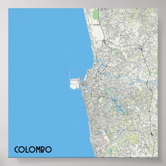 Colombo karta poster (Framsidan)
