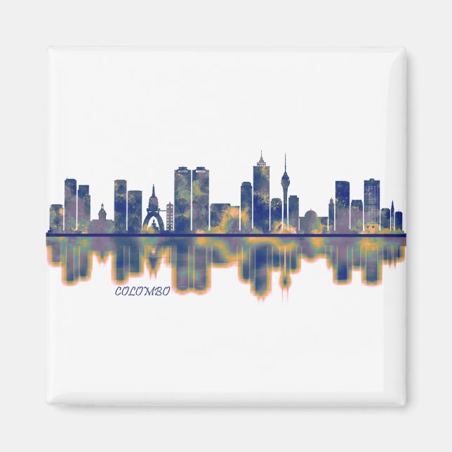 Colombo Skyline Magnet (Framsidan)