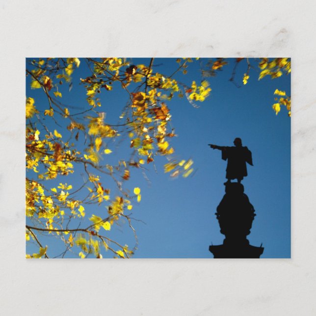 Colombus Monument, Barcelona, Spanien Vykort (Framsida)