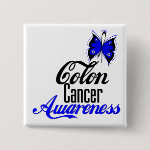 Colon Cancer Awareness Butterfly Knapp