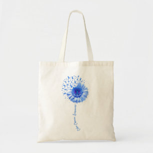 Colon Cancer Awareness Flower Survivor Fighter Tygkasse