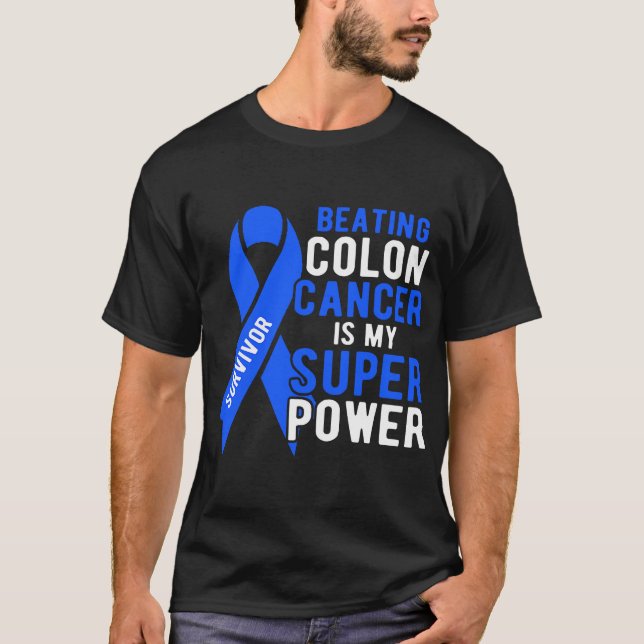 Colon Cancer Awareness Survivor Manar Women Superp T Shirt (Framsida)