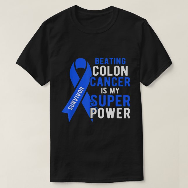 Colon Cancer Awareness Survivor Manar Women Superp T Shirt (Design framsida)