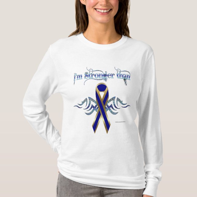 Colon Cancer Dam Långärmad Shirt T (Framsida)